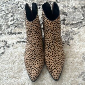 Animal print booties from Vici size 8.5